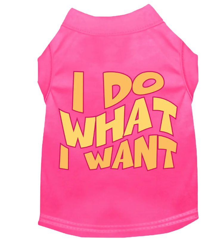 "Adorable 'I Do What I Want' Cat & Dog Shirt – Perfect for Pets"