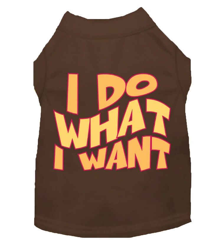 "Adorable 'I Do What I Want' Cat & Dog Shirt – Perfect for Pets"