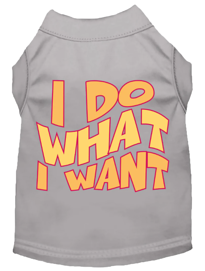"Adorable 'I Do What I Want' Cat & Dog Shirt – Perfect for Pets"
