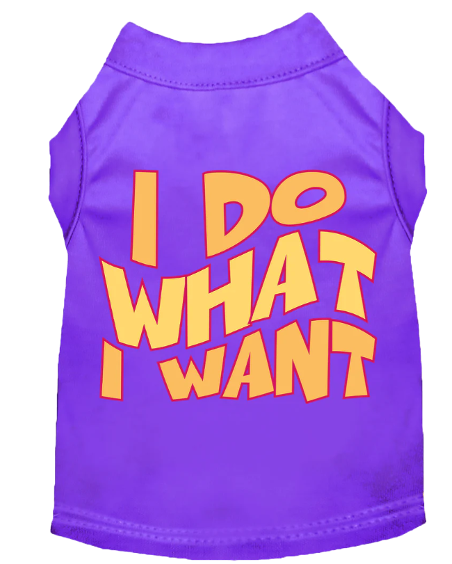 "Adorable 'I Do What I Want' Cat & Dog Shirt – Perfect for Pets"