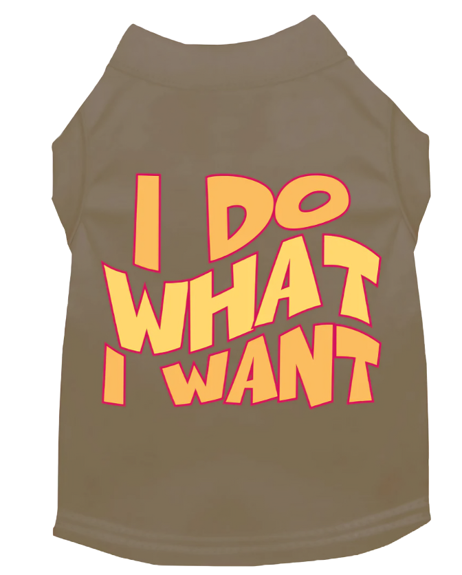 "Adorable 'I Do What I Want' Cat & Dog Shirt – Perfect for Pets"