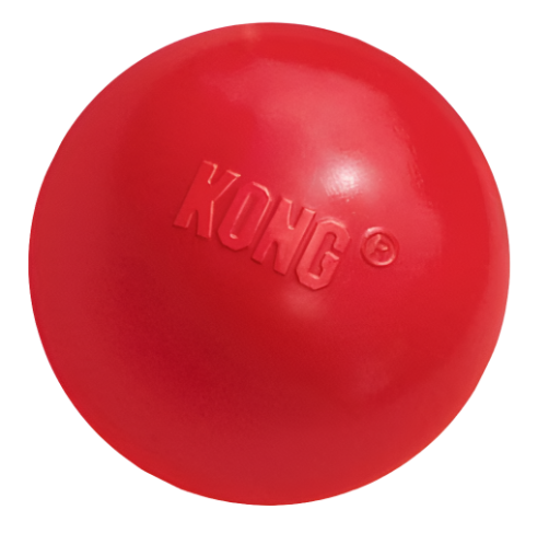 Durable KONG Ball - Hard Rubber Dog Toy for Aggressive Chewers