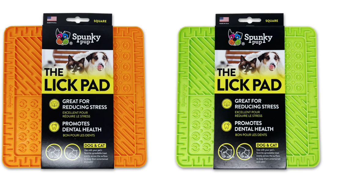 SPUNKY Pump Square Lick Pad for Dogs & Cats