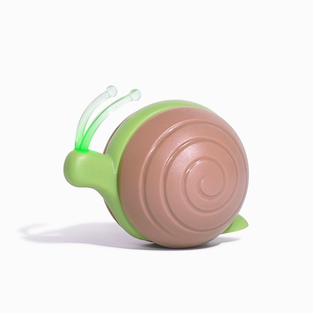 Cheerble Wicked Snail – Interactive Smart Cat Toy with LED Lights & Motion Fun