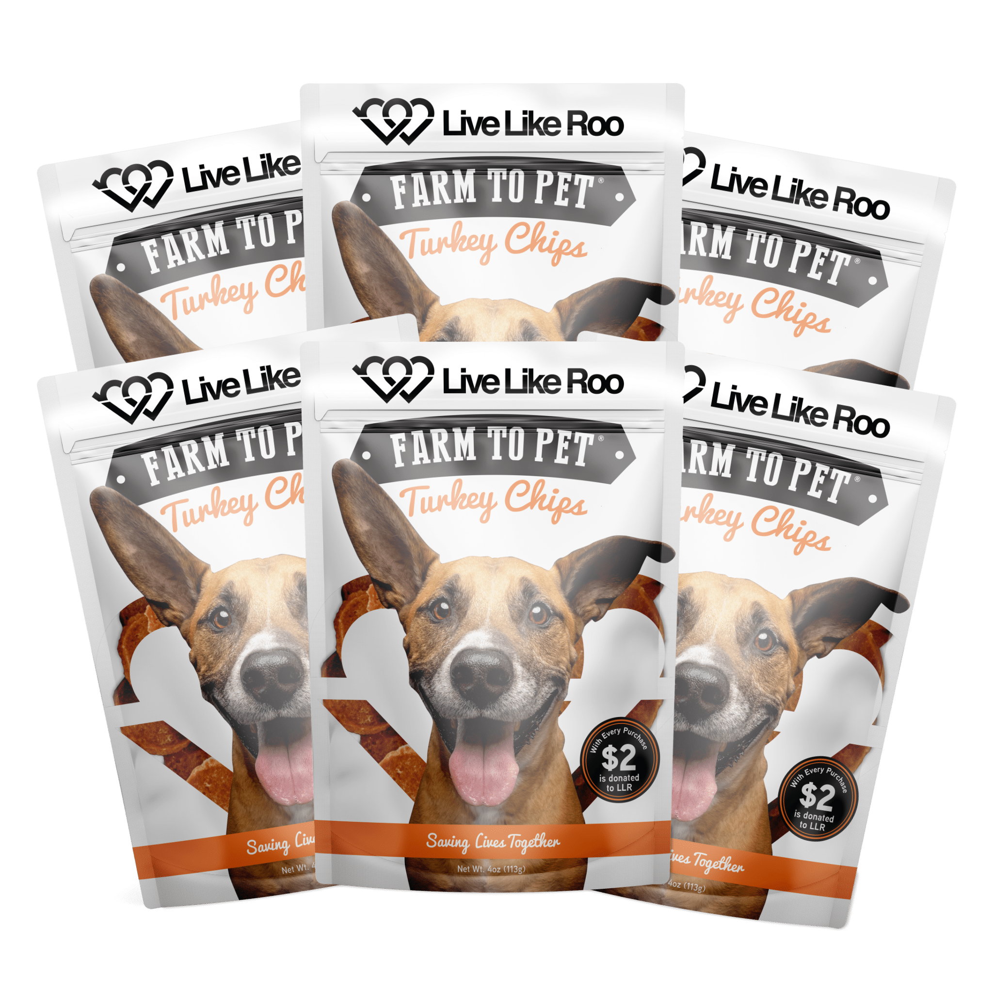 Live Like Roo Turkey Chips – Healthy Dog Treats That Support Canine Cancer Care