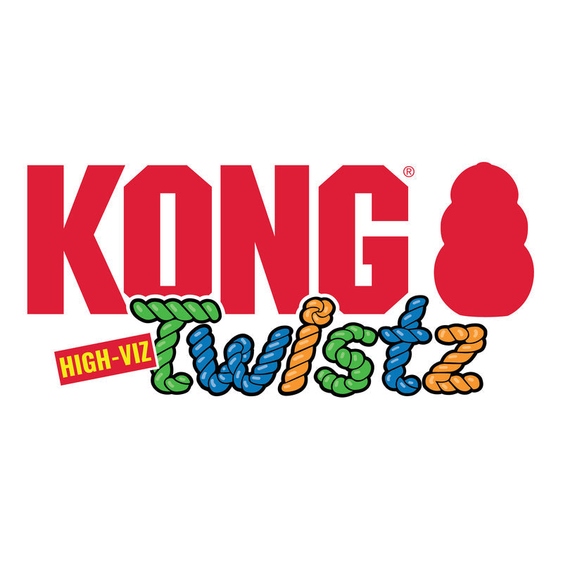 KONG Twistz High-Viz Ring – Durable Glow-in-the-Dark Dog Fetch Toy That Floats