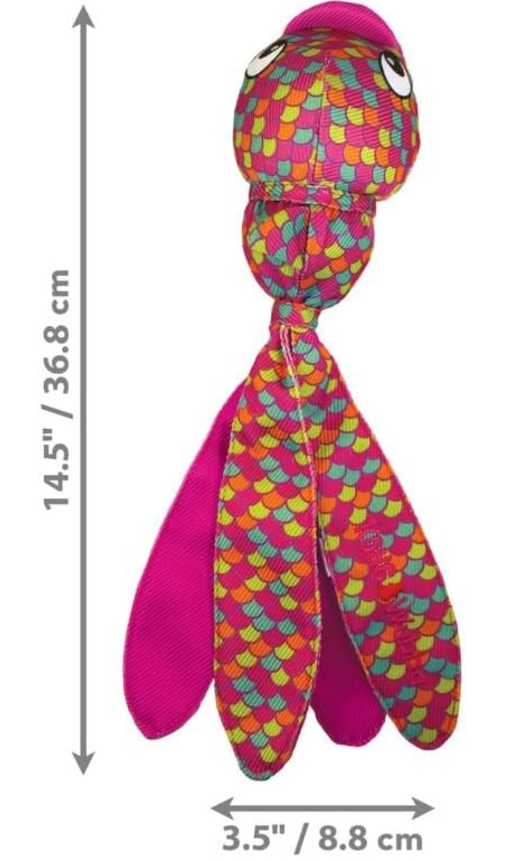 KONG Wubba Finz Dog Toy – Durable & Fun Interactive Play - Pink
