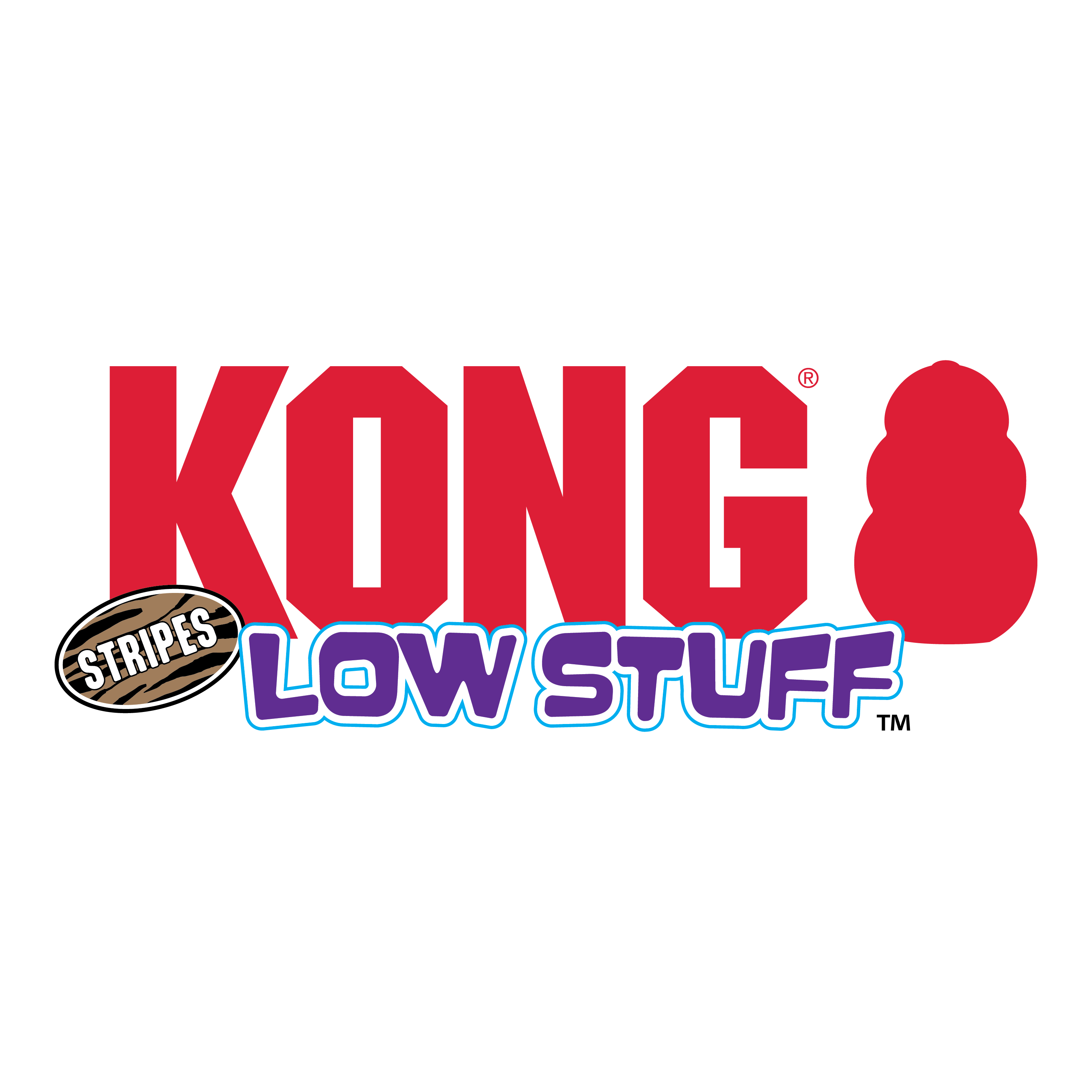 KONG Low Stuff Stripes Pig Dog Toy – Soft, Squeaky & Low-Mess Plush