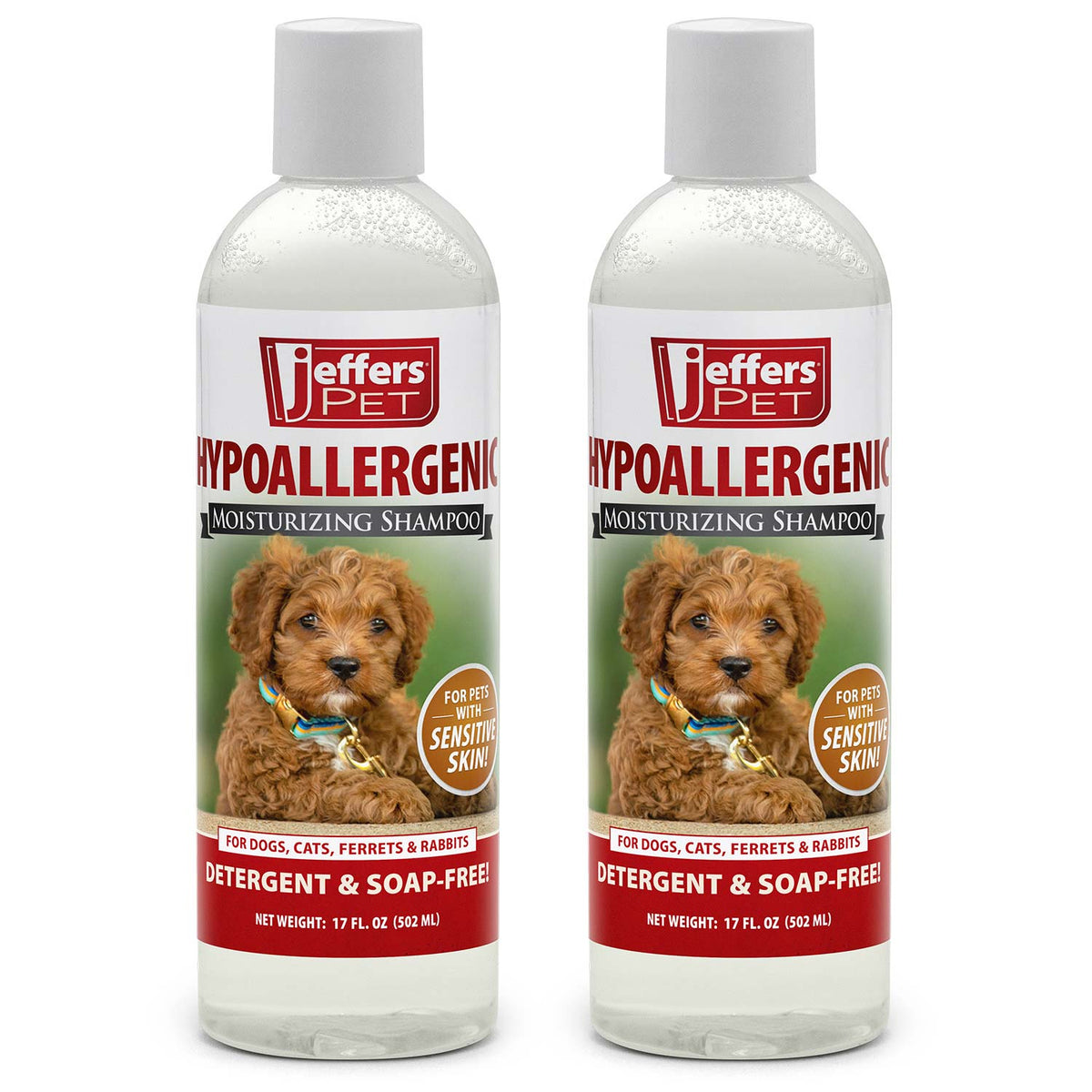 Jeffers Hypoallergenic Moisturizing Pet Shampoo – 15:1 Concentrated Shampoo for Sensitive Skin