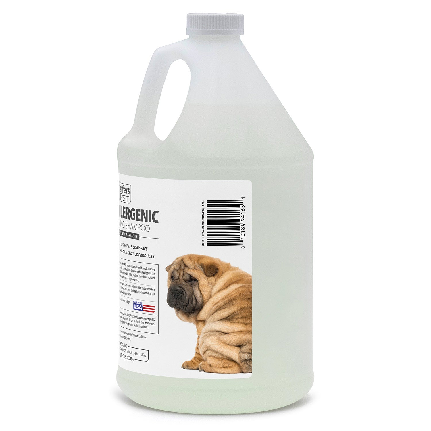 Jeffers Hypoallergenic Moisturizing Pet Shampoo – 15:1 Concentrated Shampoo for Sensitive Skin