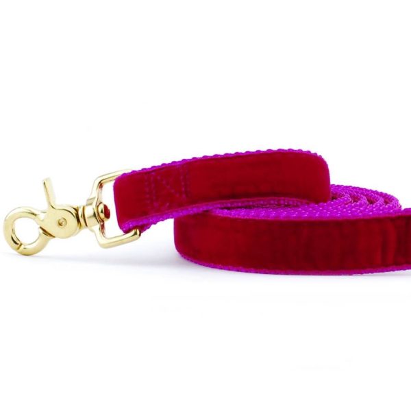 Raspberry Velvet Dog Leash – Luxuriously Soft & USA Made