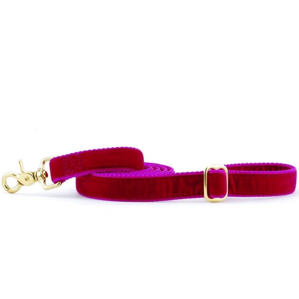 Raspberry Velvet Dog Leash – Luxuriously Soft & USA Made