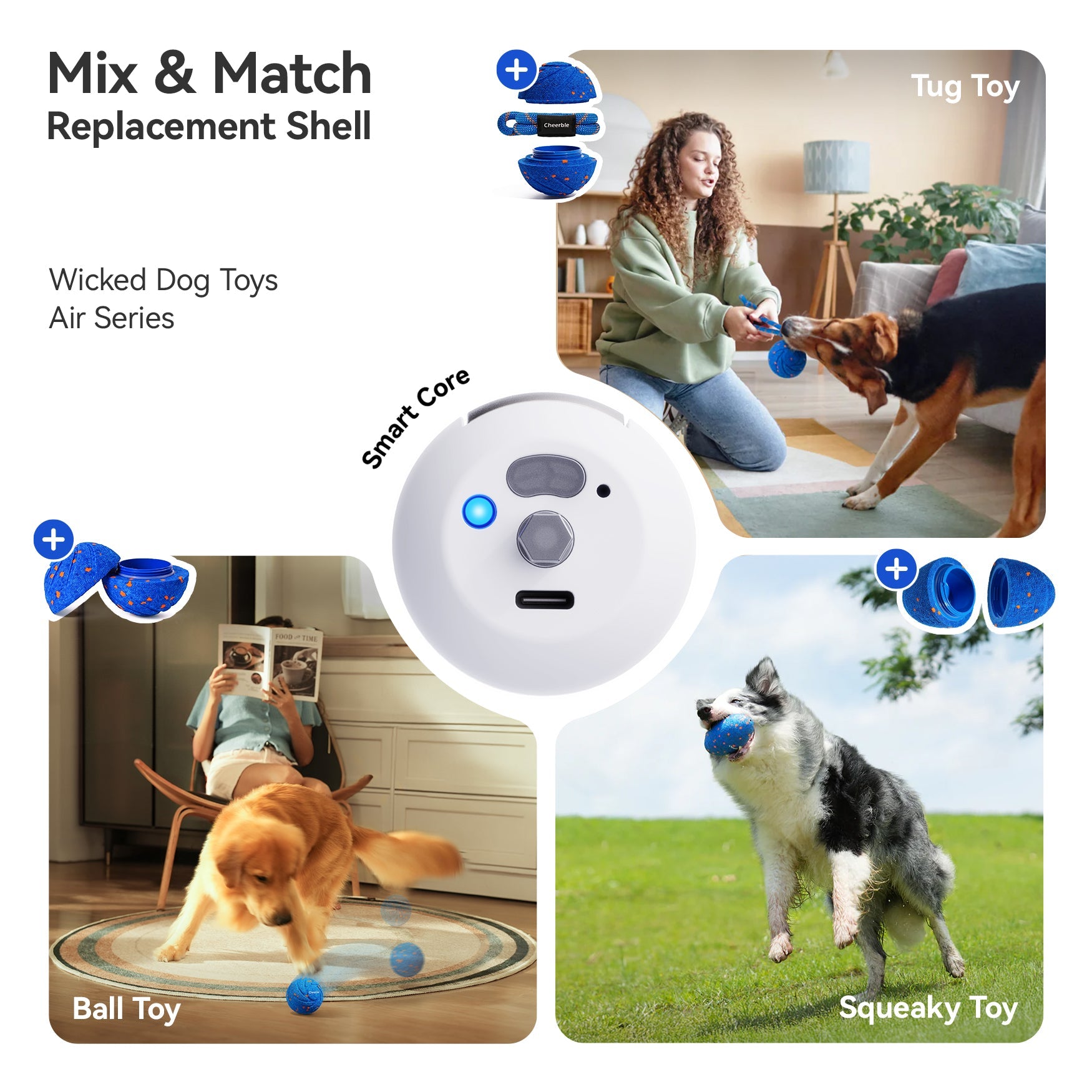 Creeble® Wicked Interactive Dog Toy – Smart Motion Enrichment Toy