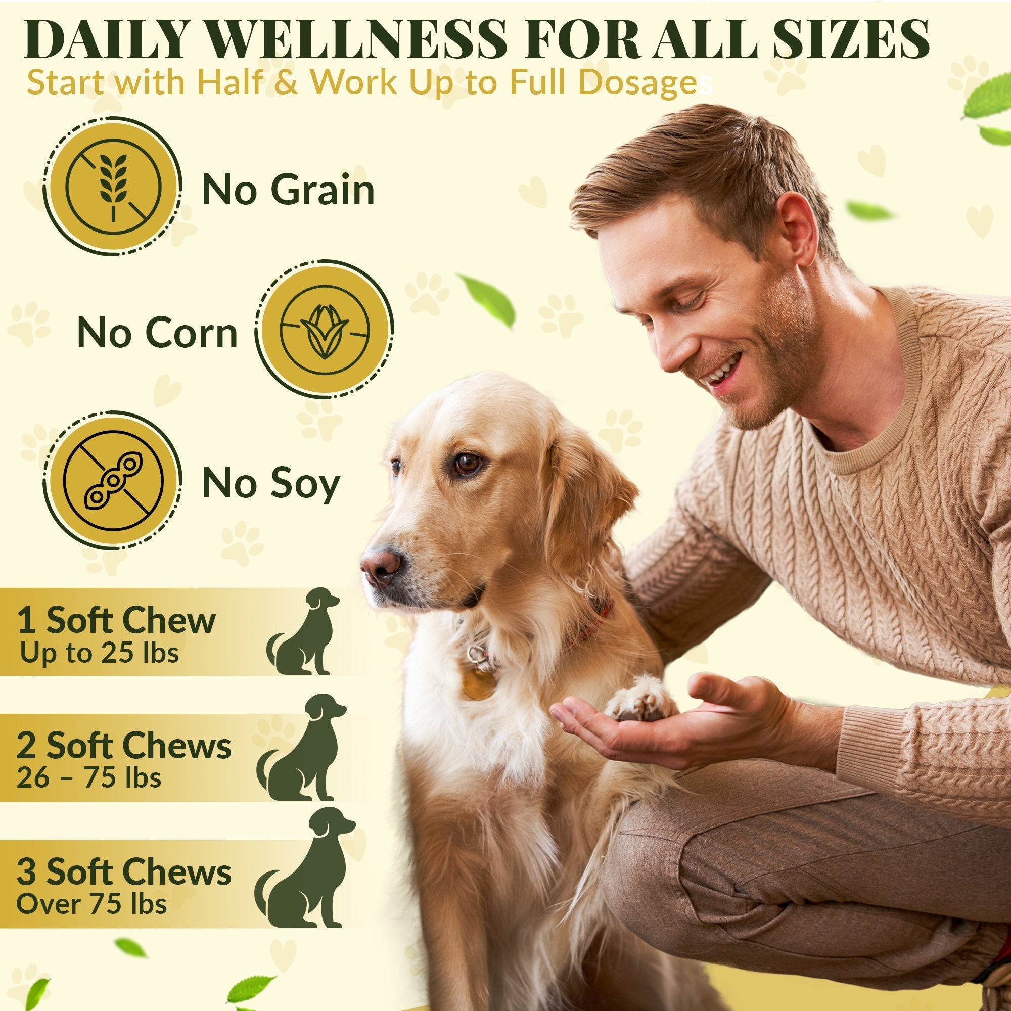 Barrow & Hound Allergy & Immune Bites for Dogs – Colostrum, Probiotics & Omega-3 – Seasonal Allergy & Itchy Skin Relief – Peanut Butter Flavor