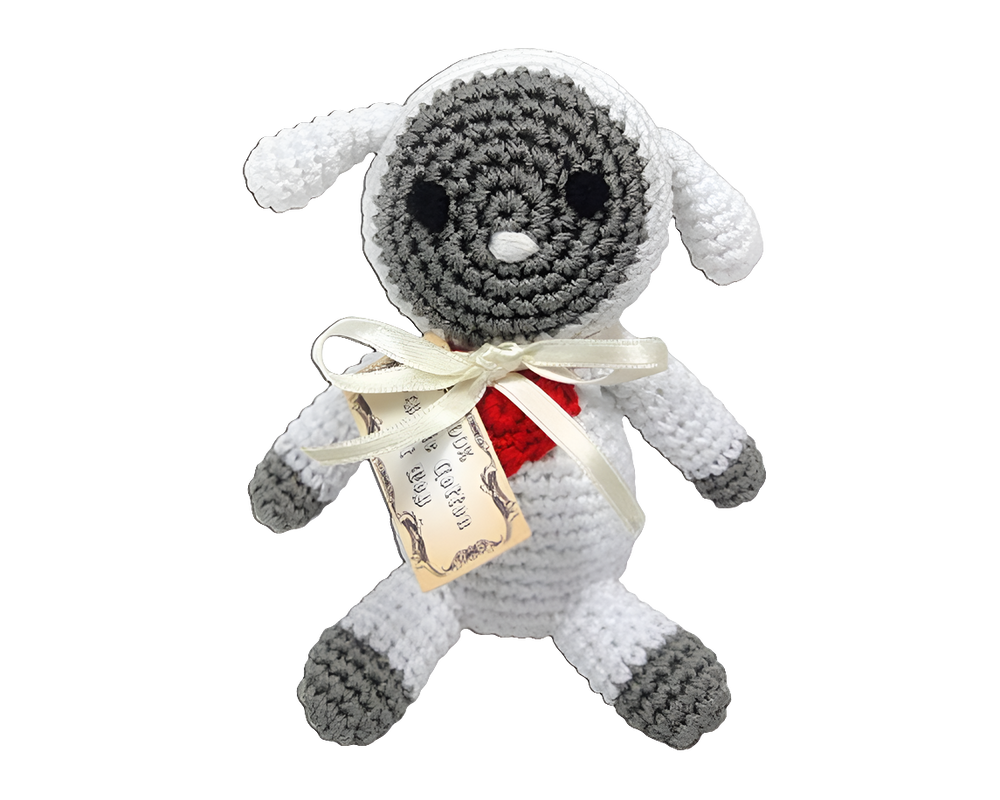 Fleece the Lamb - Organic Cotton Knit Pet Toy for Dogs & Cats