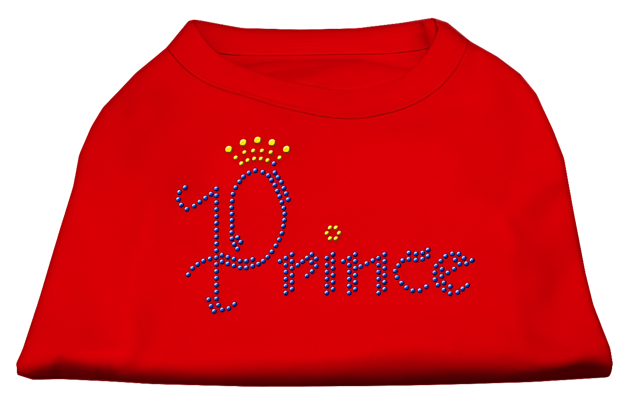 Prince Rhinestone Pet Shirt for Dogs & Cats – Cute Sparkly Outfit for Small & Large Pets