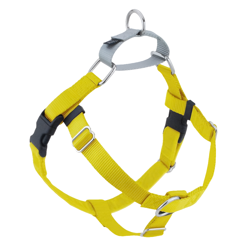 2 Hounds Design Freedom No-Pull Dog Harness – Yellow | Gentle Control & Comfort