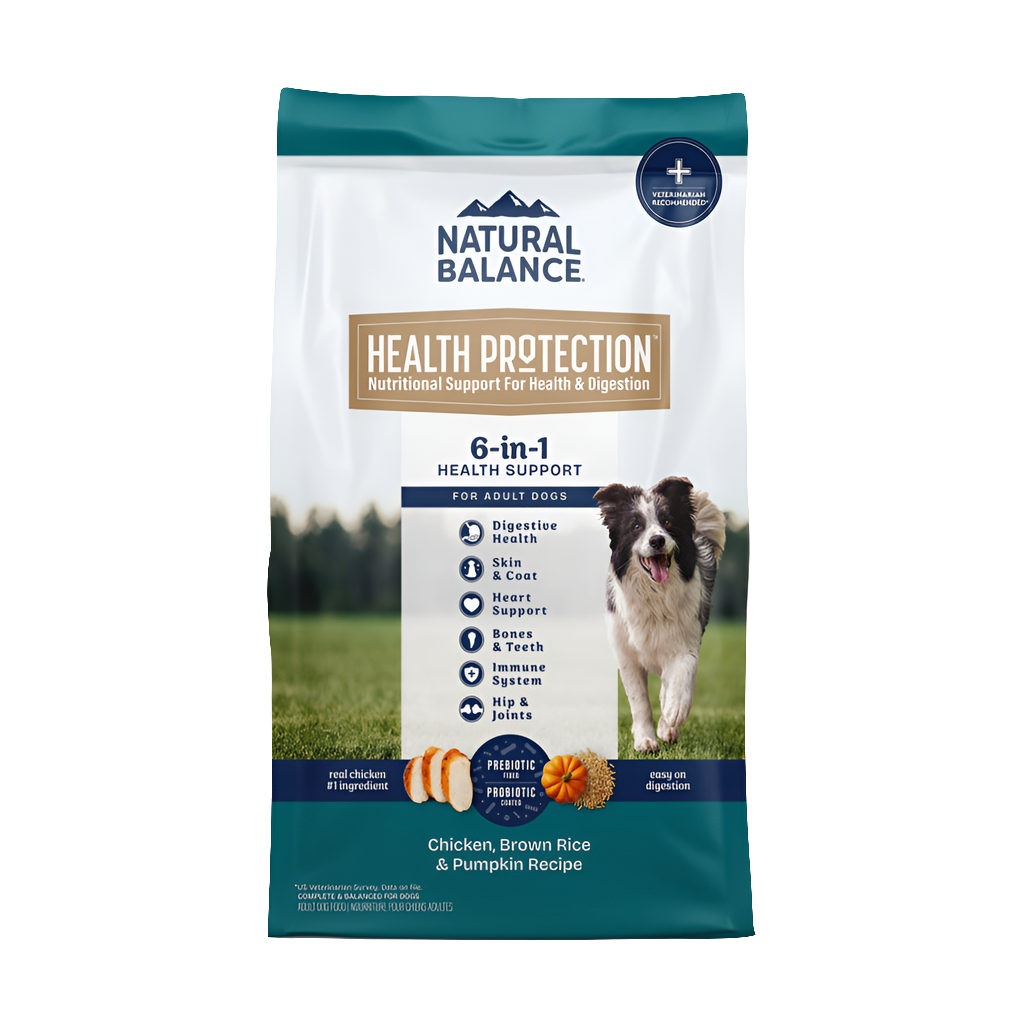 Natural Balance Health Protection Dry Dog Food, Lamb, Brown Rice & Pumpkin, 24 lb Bag