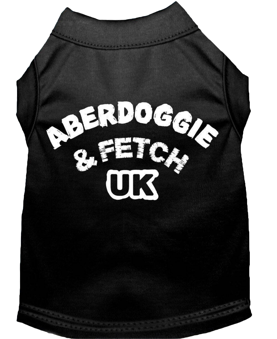 "Aberdoggie and Fetch UK" Screen Printed Pet Shirt for Dogs & Cats - Stylish Comfort Wear