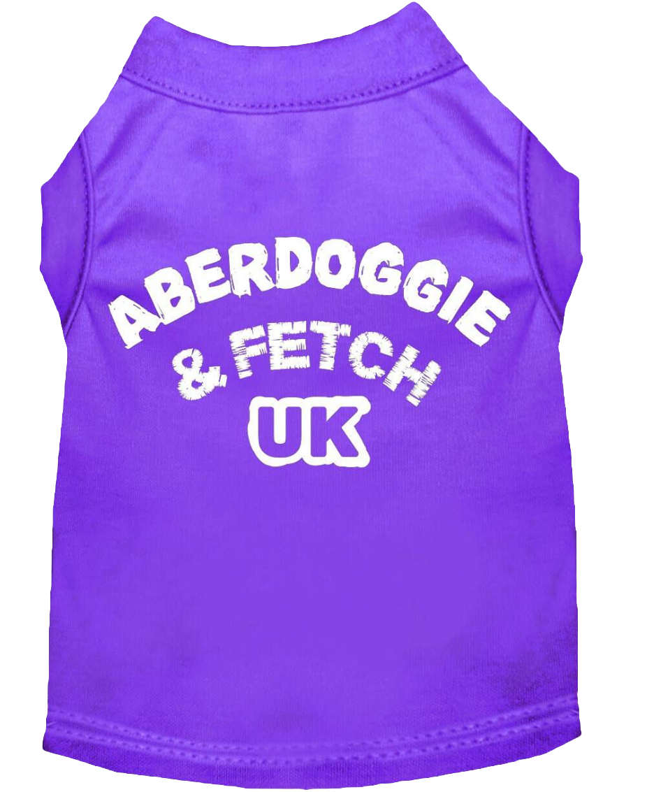 "Aberdoggie and Fetch UK" Screen Printed Pet Shirt for Dogs & Cats - Stylish Comfort Wear