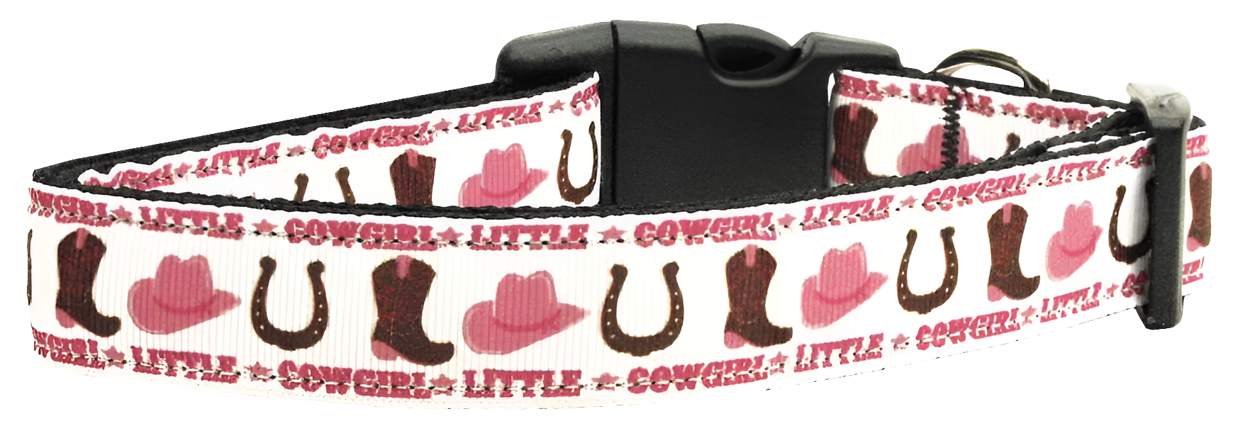 Little Cowgirl Pet Collar & Leash Set – Durable Nylon for Dogs & Cats