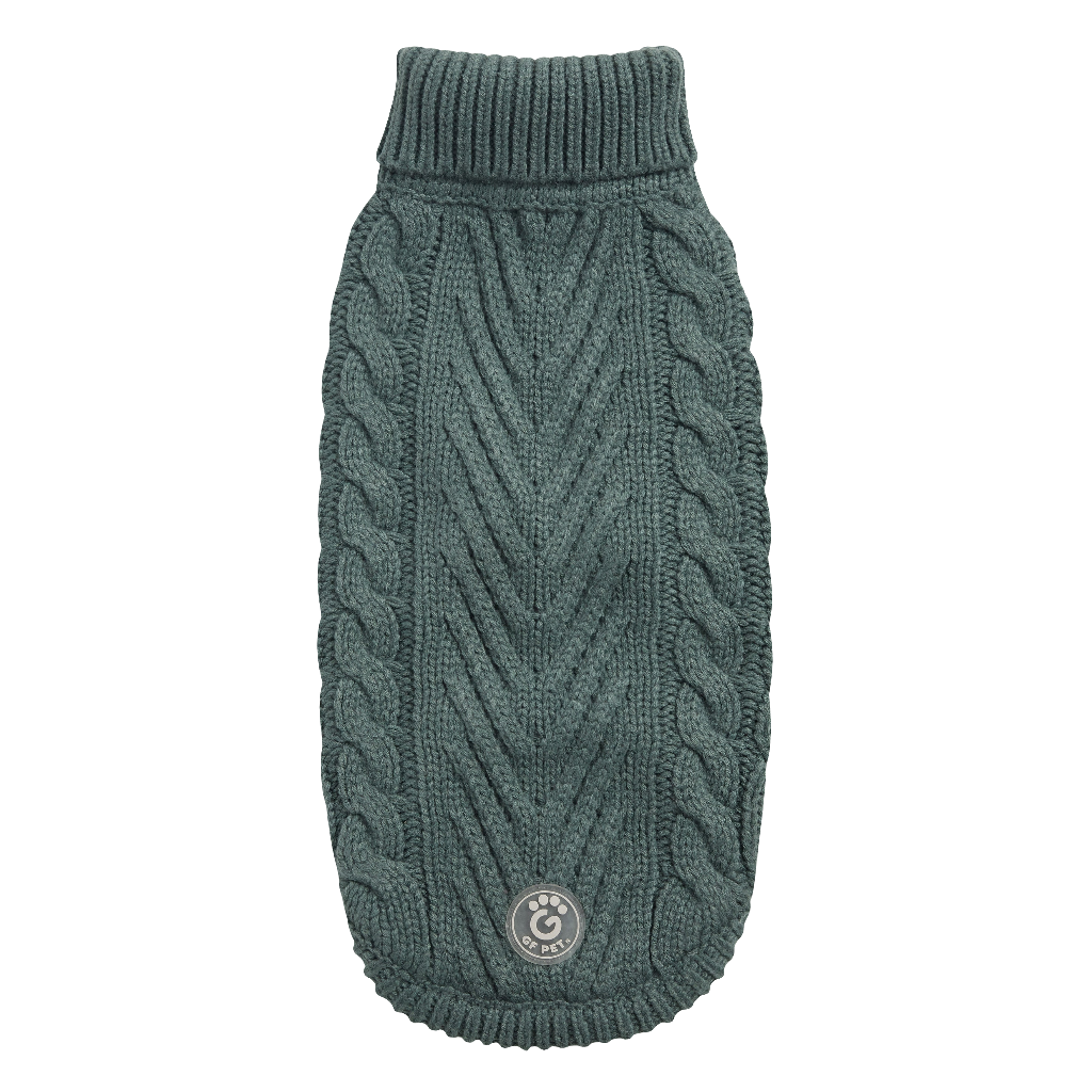 Cozy Sage Chalet Dog Sweater – Warm & Stylish Pet Apparel