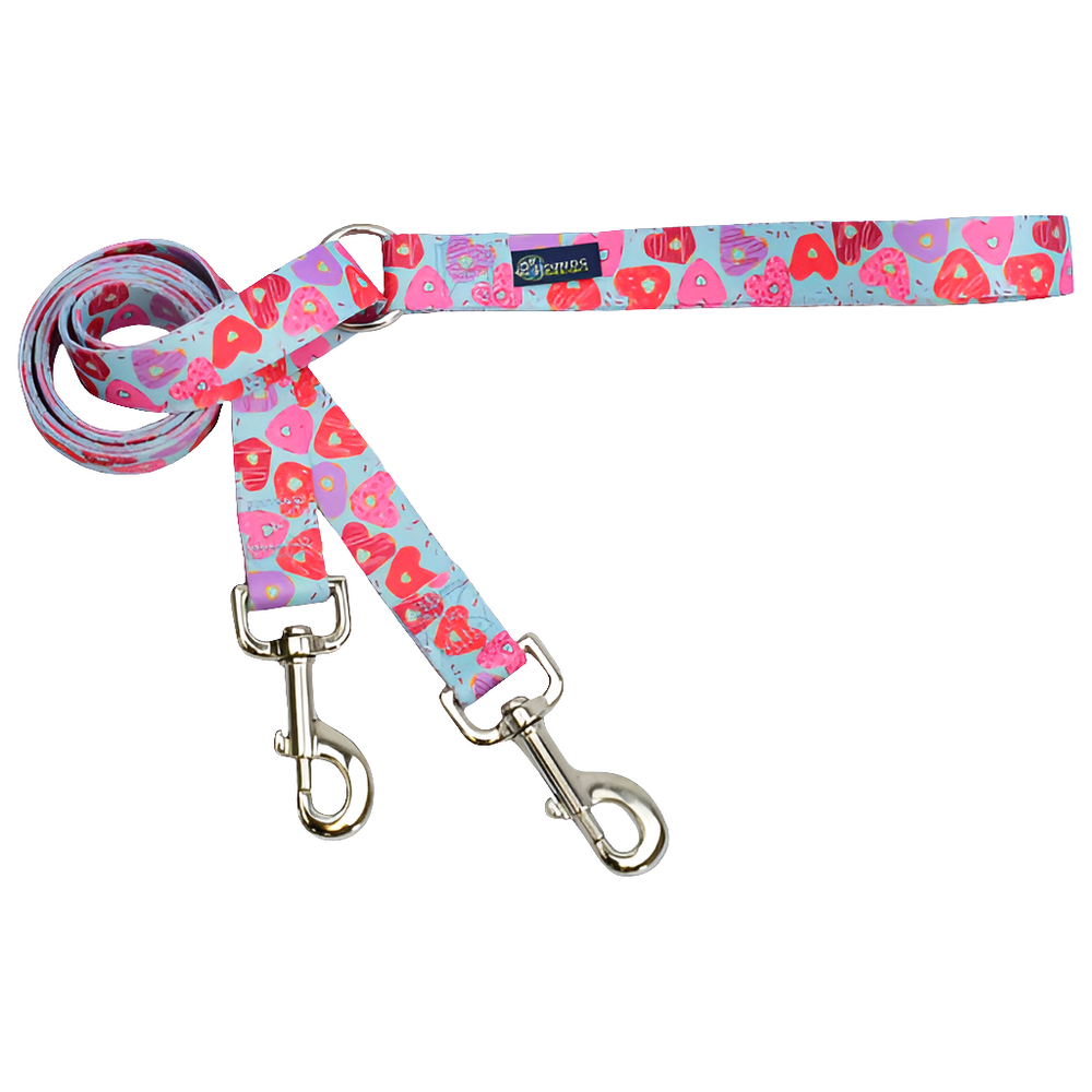 Sweet Sprinkles Double Connection Dog Leash – Eco-Friendly EarthStyle by 2 Hounds Design