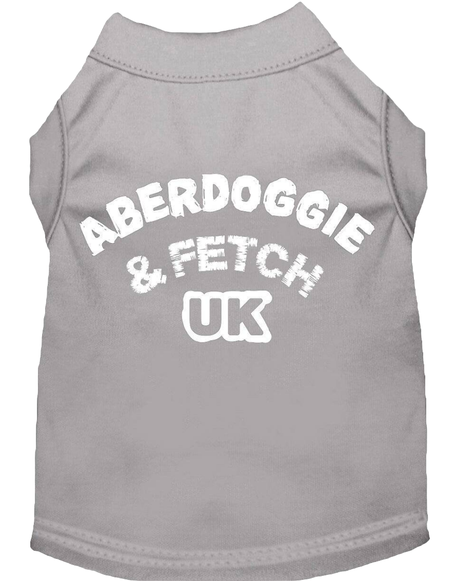 "Aberdoggie and Fetch UK" Screen Printed Pet Shirt for Dogs & Cats - Stylish Comfort Wear