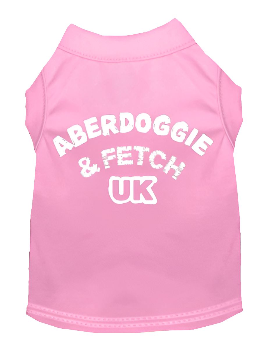"Aberdoggie and Fetch UK" Screen Printed Pet Shirt for Dogs & Cats - Stylish Comfort Wear
