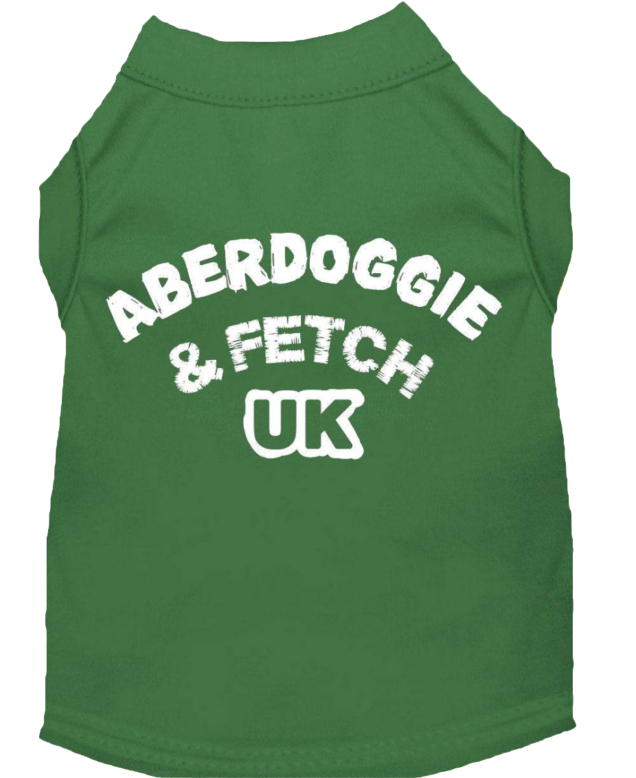 "Aberdoggie and Fetch UK" Screen Printed Pet Shirt for Dogs & Cats - Stylish Comfort Wear