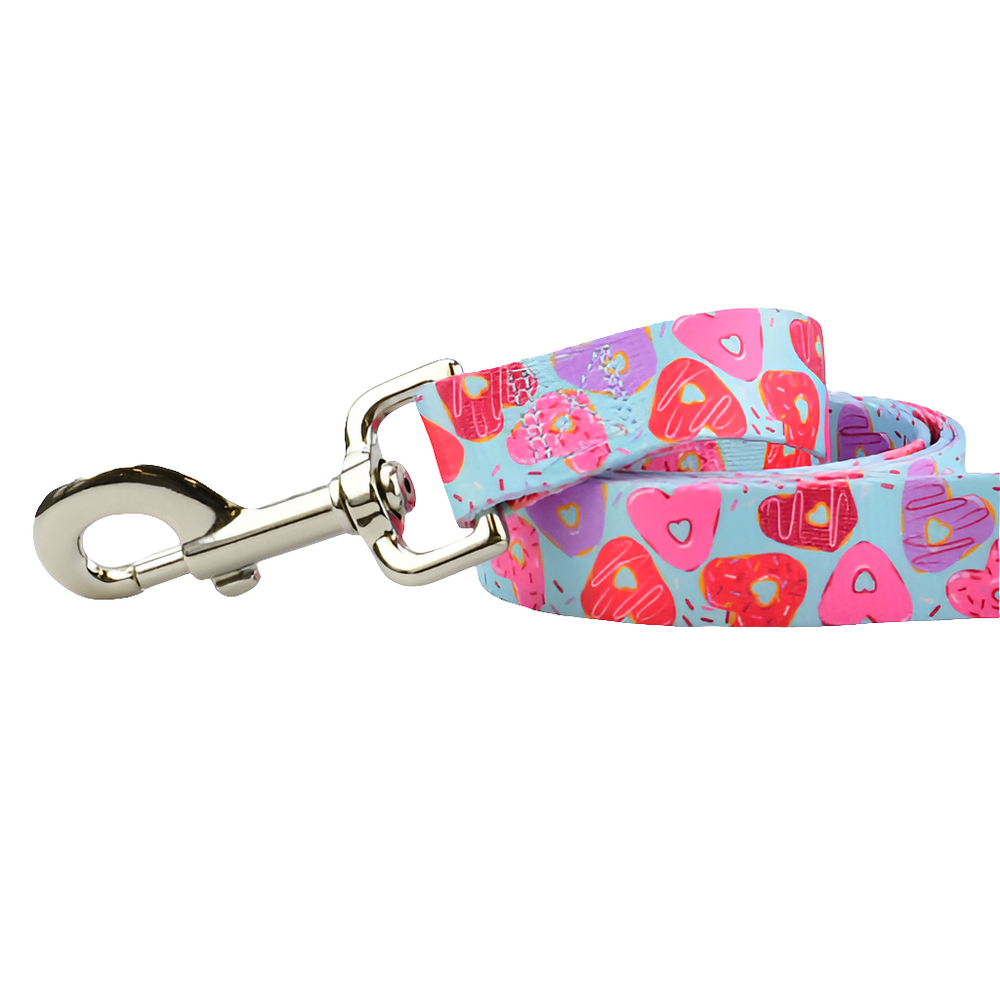 Sweet Sprinkles Heart Donut Dog Leash – Eco-Friendly EarthStyle Design by 2 Hounds