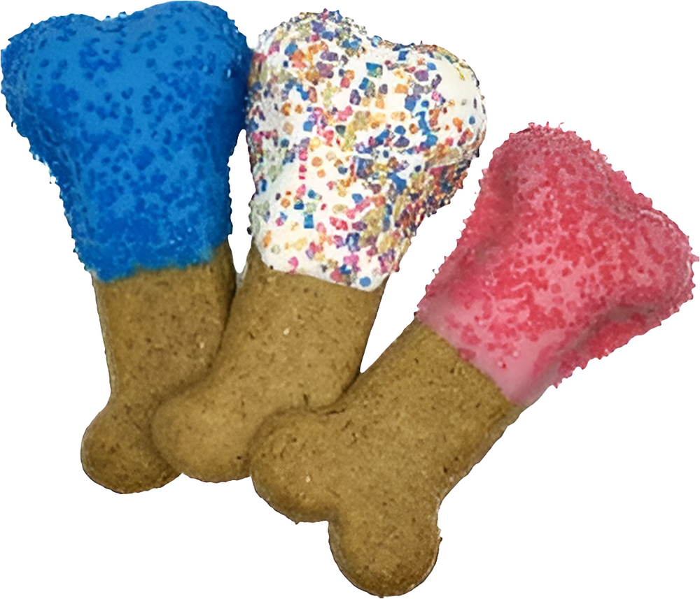 Colorful Frosted Bone Dog Treats – Gourmet, Handcrafted & Wheat-Free Delights