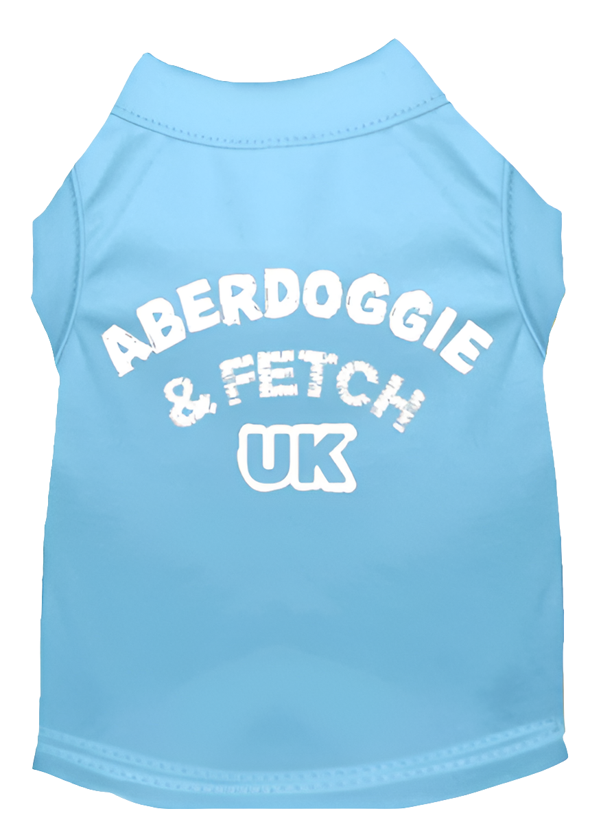 "Aberdoggie and Fetch UK" Screen Printed Pet Shirt for Dogs & Cats - Stylish Comfort Wear