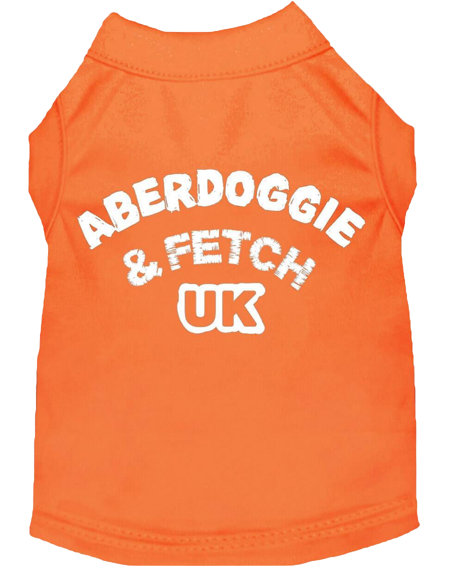 "Aberdoggie and Fetch UK" Screen Printed Pet Shirt for Dogs & Cats - Stylish Comfort Wear