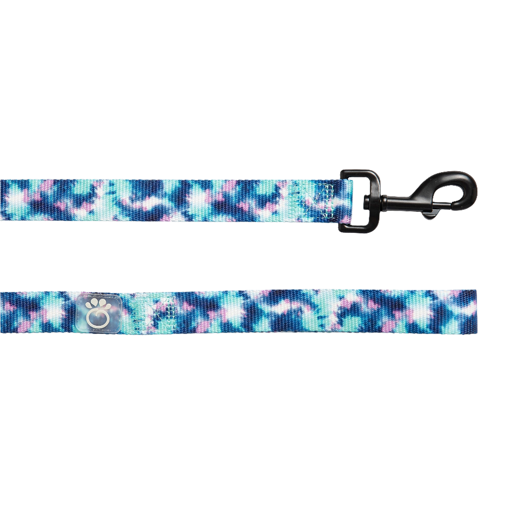 GF PET® Tie Dye Dog Leash – 6ft Durable Nylon, 2-Sided Print