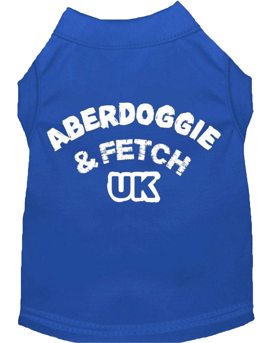 "Aberdoggie and Fetch UK" Screen Printed Pet Shirt for Dogs & Cats - Stylish Comfort Wear