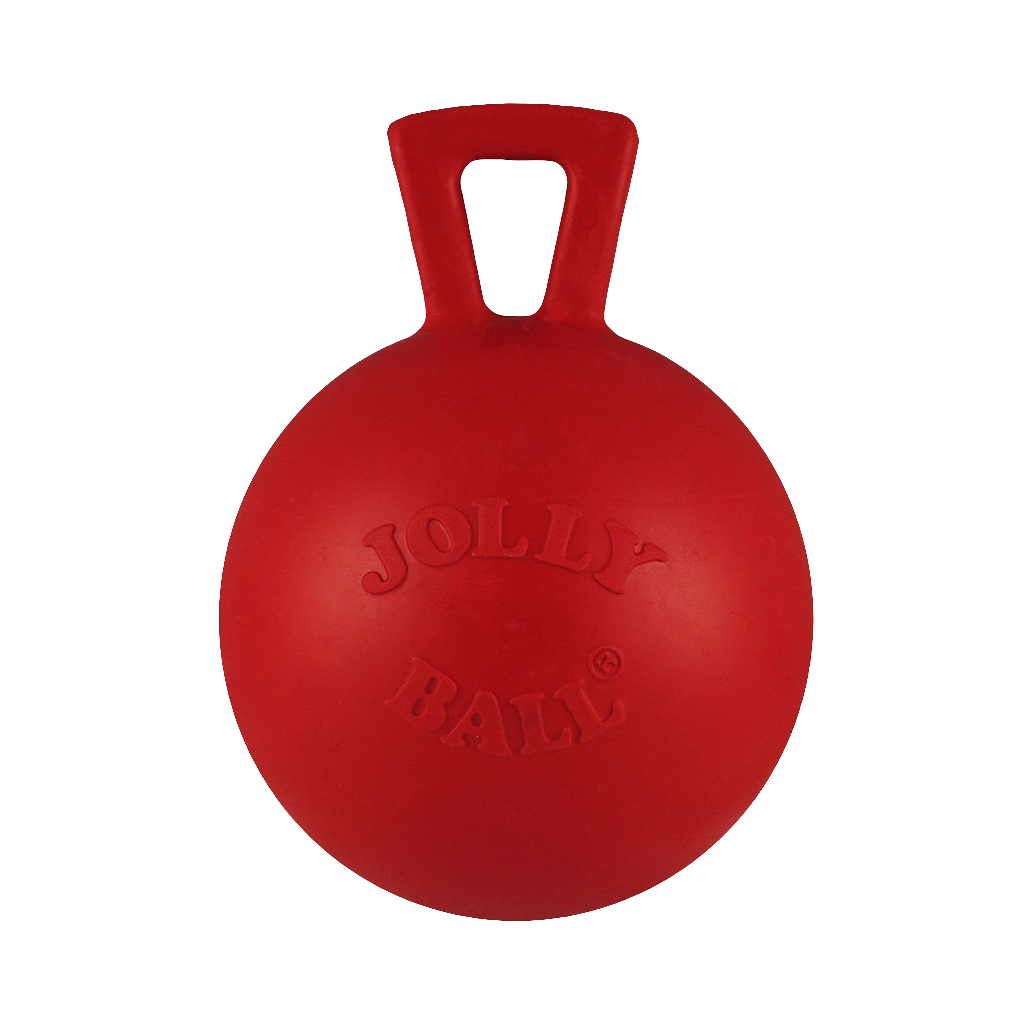 Jolly Pets Tug-n-Toss Mini – Small Bouncy Dog Ball with Handle | Lightweight & Floatable Toy for Small Breeds