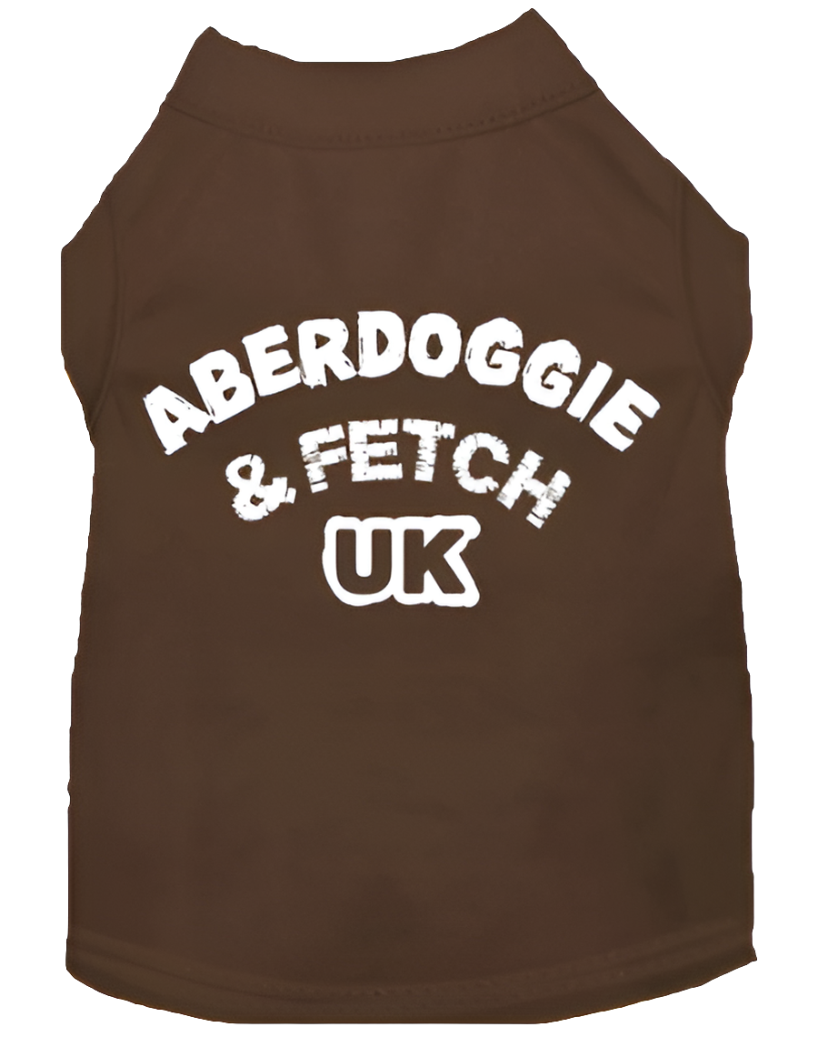 "Aberdoggie and Fetch UK" Screen Printed Pet Shirt for Dogs & Cats - Stylish Comfort Wear