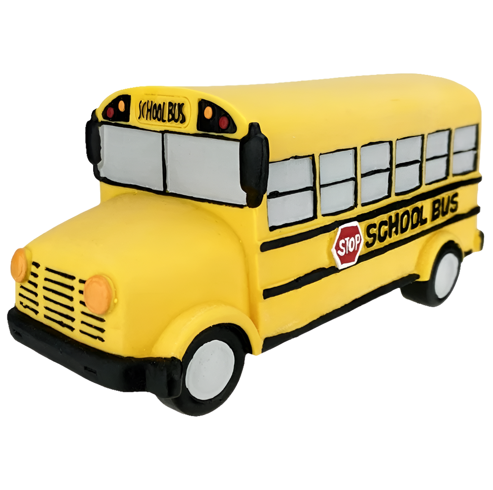 Multipet School Bus Latex Dog Toy, 7" – Fun & Durable Playtime for Dogs!