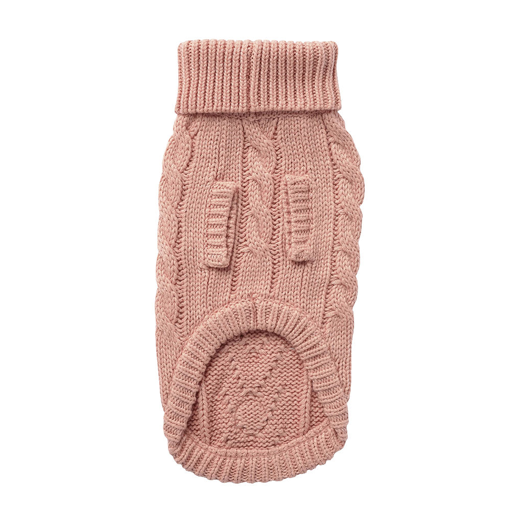 Cozy Pink Chalet Dog Sweater – Warm & Stylish Pet Apparel