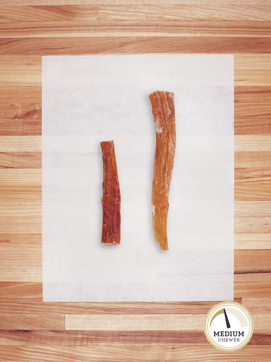 Farm Hounds Grass-Fed Beef Tendons – Single-Ingredient Dehydrated Dog Chew with Collagen