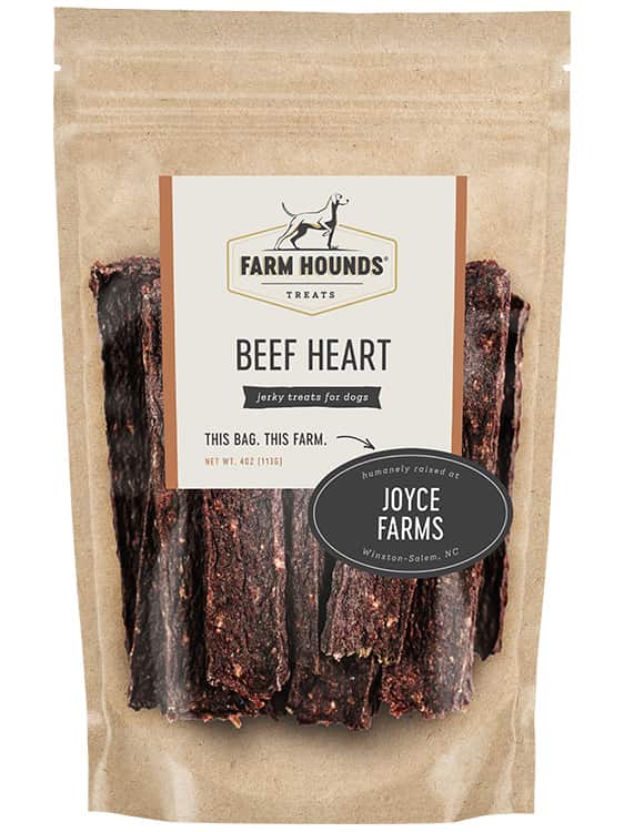 Farm Hounds Beef Heart Dog Treats – 100% Pasture-Raised, Single-Ingredient, Organ Meat