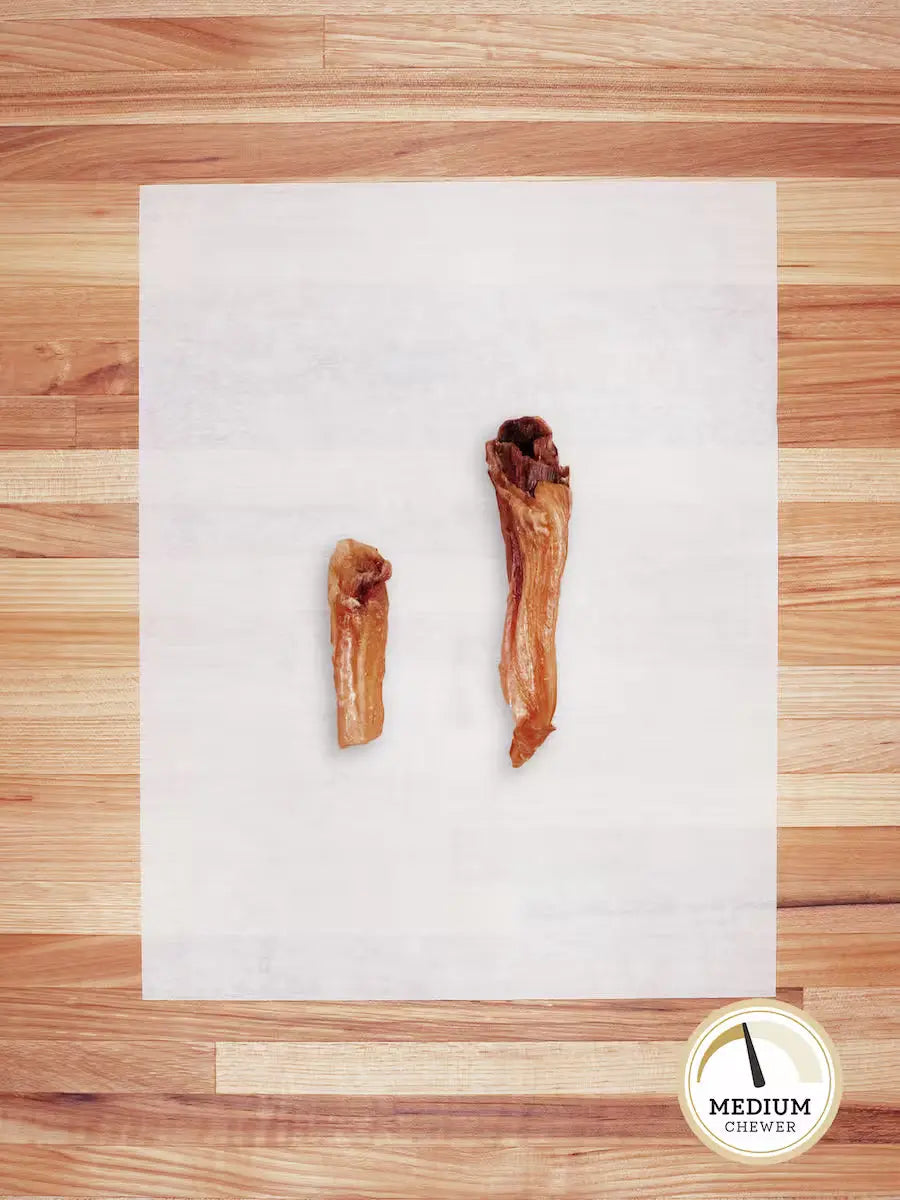 Farm Hounds Grass-Fed Beef Tendons – Single-Ingredient Dehydrated Dog Chew with Collagen