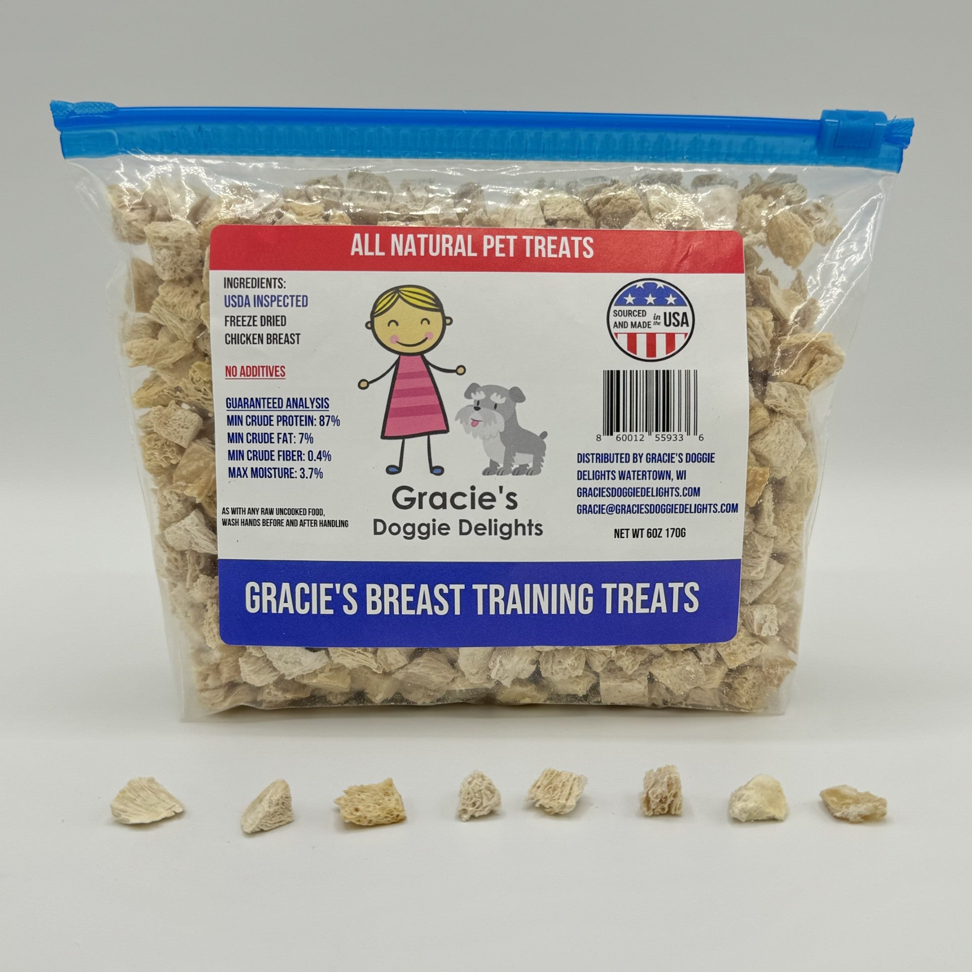 Gracie's Freeze-Dried Training Treats for Dogs & Cats – Small, High-Protein Raw Rewards
