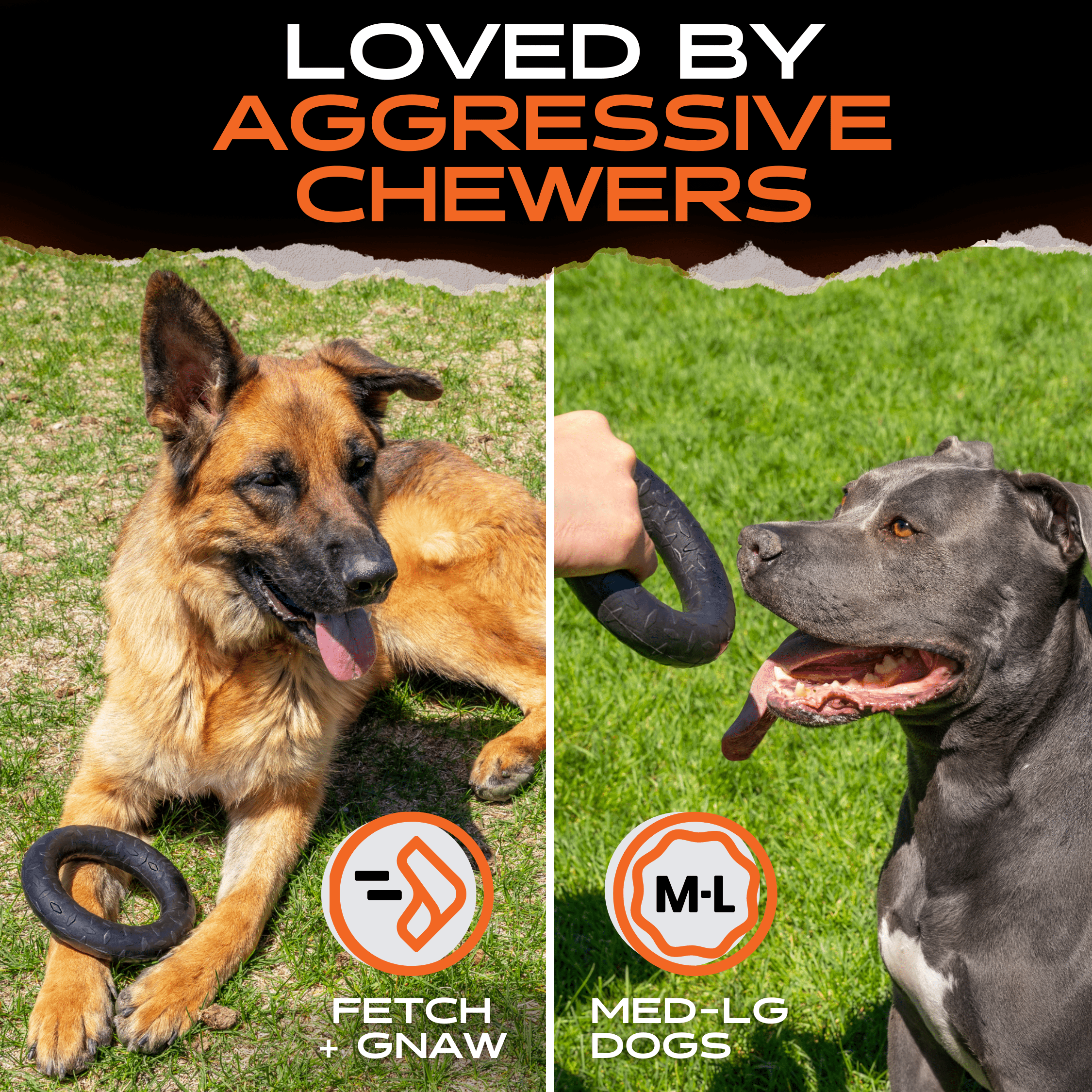 Monster K9 Dog Chew Toy – Ultra-Durable Natural Rubber Toy for Aggressive Chewers