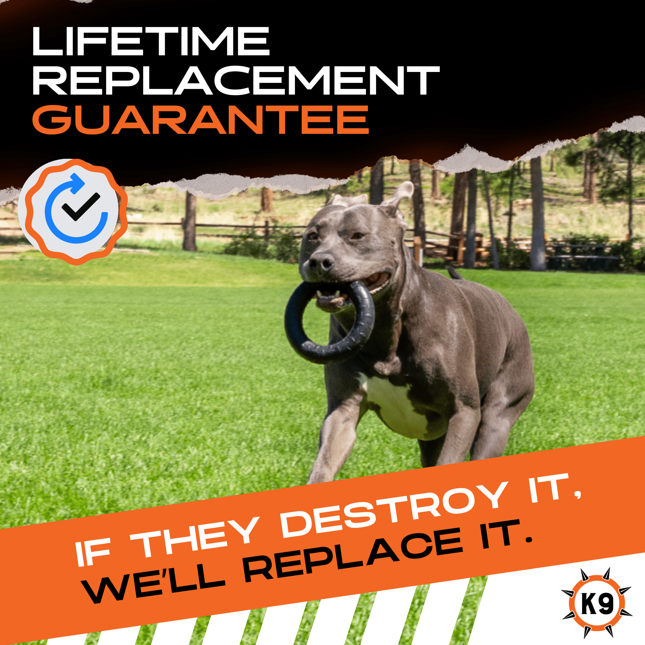 Monster K9 Dog Chew Toy – Ultra-Durable Natural Rubber Toy for Aggressive Chewers