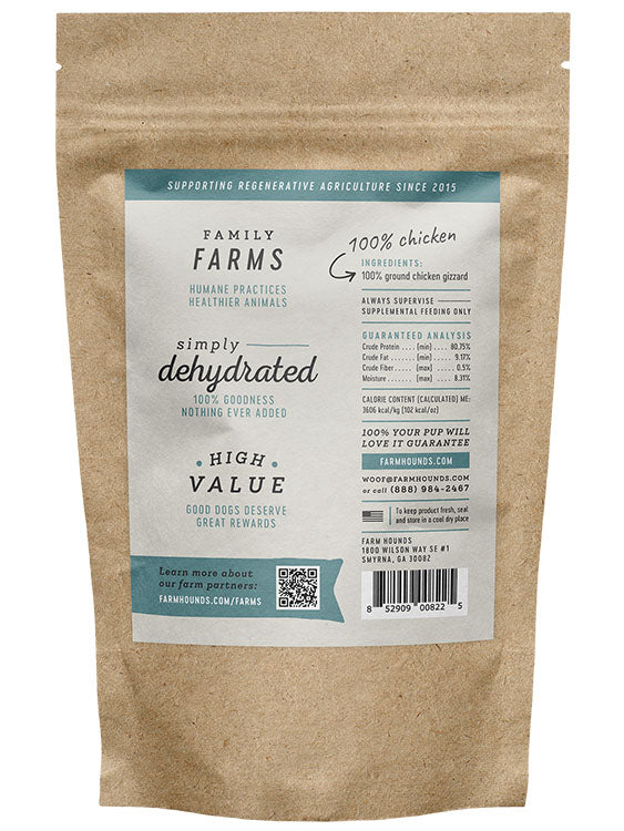 Farm Hounds Chicken Gizzard Sticks – 100% Pasture-Raised Dog Treats