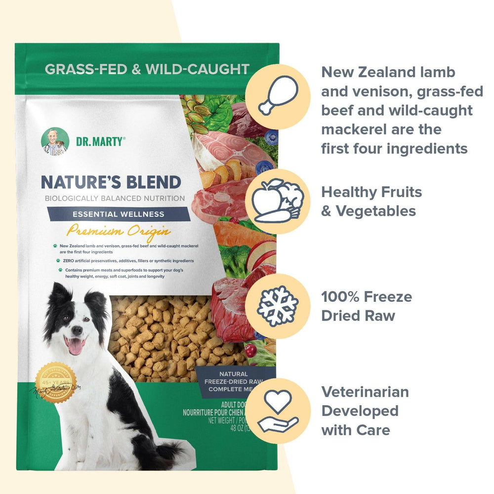 Dr. Marty Nature’s Blend Premium Origin Freeze-Dried Raw Dog Food
