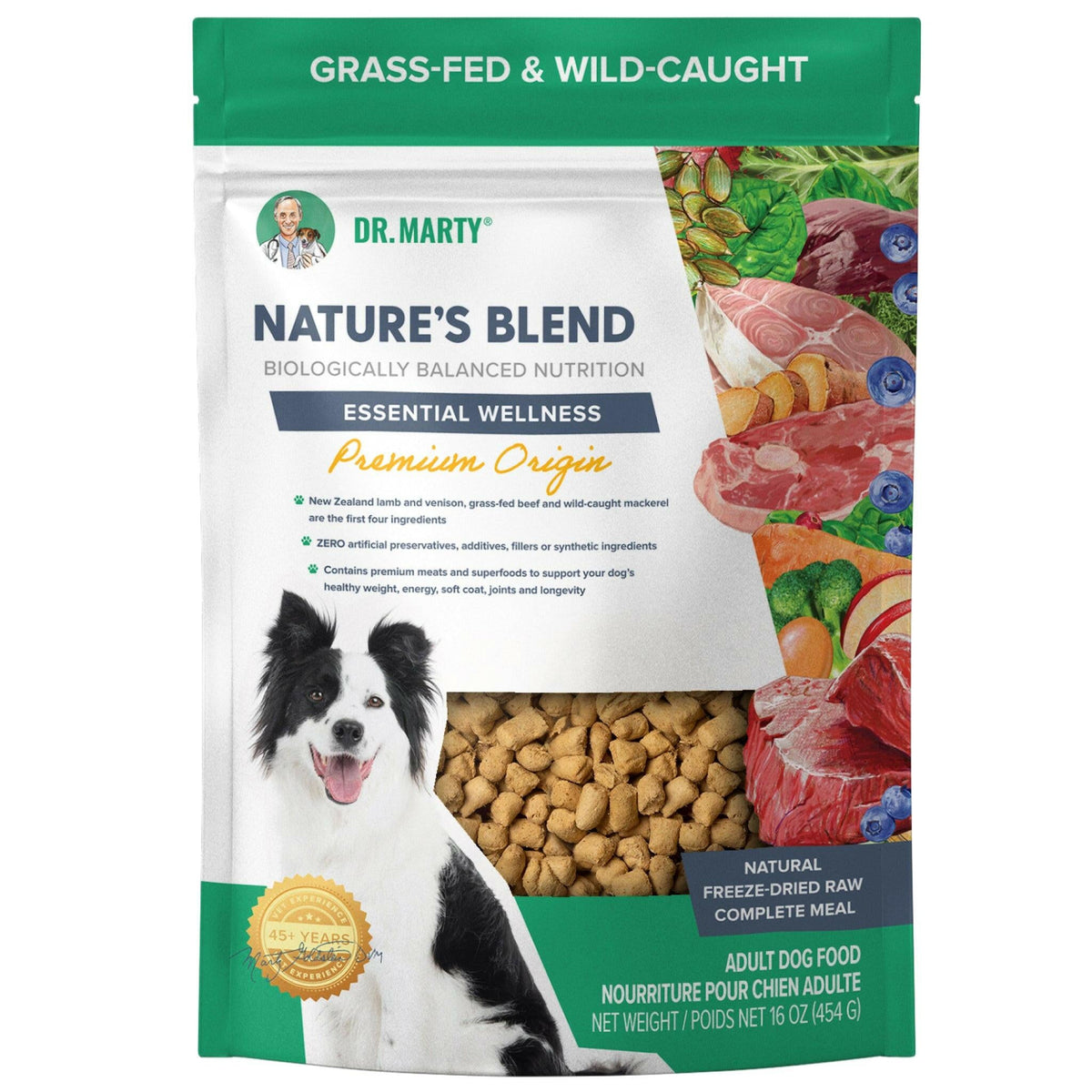 Dr. Marty Nature’s Blend Premium Origin Freeze-Dried Raw Dog Food