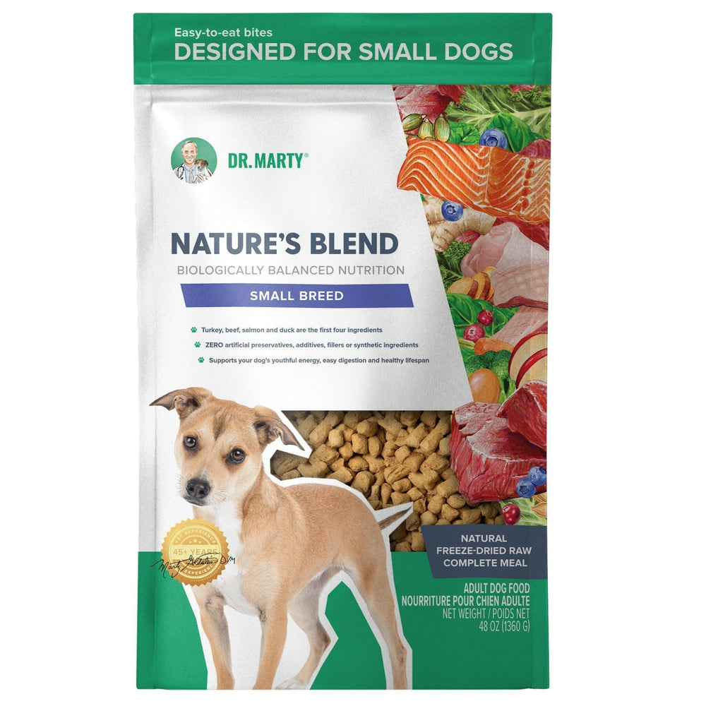 Dr. Marty Nature's Blend Small Breed Freeze-Dried Raw Dog Food – Grain-Free High-Protein Formula